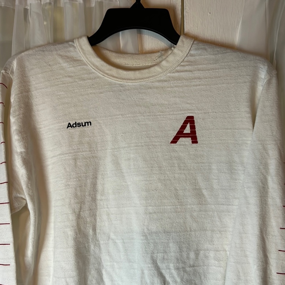 ADSUM Cotton Stripe Long Sleeves TEE Men’s Small T-shirt Made In Japan